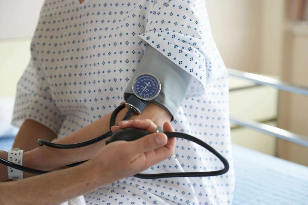 a person getting their blood pressure checked in el paso texas